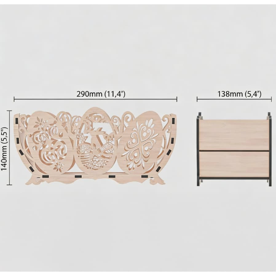 Porta Ovos de Páscoa em MDF Decoração Criativa e Elegante - Imagem 2